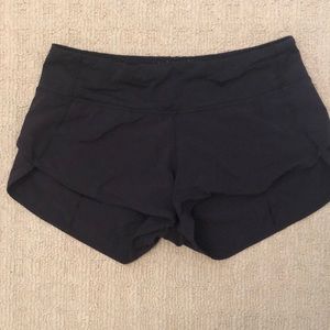 Black lululemon shorts
